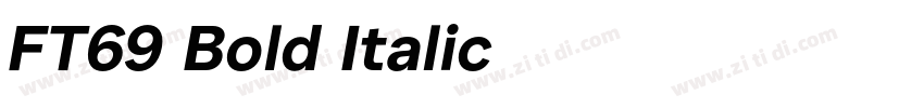 FT69 Bold Italic字体转换